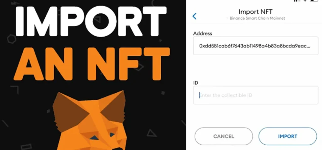 Import NFTs to MetaMask